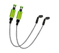 OAJABBGE Accesorio De Aparejos Pesca Alarma Picaduras Bobinas Colgador Osciladores Sensibles Indicadores Cadena Cadena Pesca