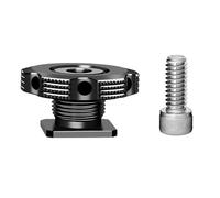 OAJABBGE Adaptador De Montaje Aluminio Compatible con Trípodes Cardán Panel LED Y Estabilizadores Teléfono Inteligente Accesorio Cámara Aluminio