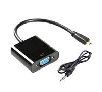 OAJABBGE Adaptador HDTV A VGA 1080P De Velocidad Textura Plástica Visualización Convertidor Video En Espejo para Sala Conferencias Convertidor HDTV A VGA