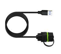 OAJABBGE Adaptador USB Cable De Montaje En Panel USB3.0 Transmisión 5 Gbps Entrega Energía Diseño A Prueba Polvo para Instalaciones En Exteriores Adaptador Industrial USB C Macho A