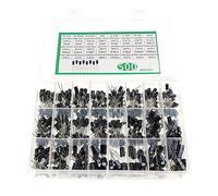 OAJABBGE Baja frecuencia 24 valores aluminio multicapa monolítico cerámica electrolito capacitor caja 0 1 UF-1000 50 V 500 piezas