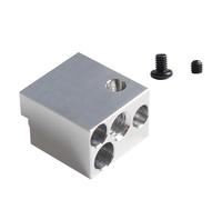 OAJABBGE Bloque de calefacción Hotend fácil de usar para extrusora SV07 impresora 3D, bloque de calor de metal de alta resistencia, accesorios de impresora