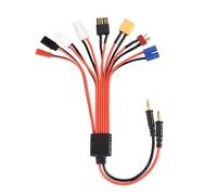 OAJABBGE Cable Adaptador De Carga Enchufes Banana 8 Vías Admite Transferencia Corriente para Y Vehículos Eléctricos Cable Convertidor Enchufes Banana