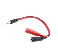 OAJABBGE Cable Adaptador para Auriculares Y Micrófono De 3 5 MM Cable 20CM Divisor 1 A 2 para Un Uso Conveniente Conector Auditivo