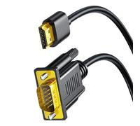 OAJABBGE Cable Convertidores HDTV A VGA Resolución 1080P Soporte Textura Metálica Plástica Adecuado para Proyectores Portátiles Monitor Cable Convertidores HDTV Vga