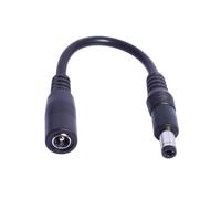 OAJABBGE Cable Extensor Adaptador 22AWG 5 5x2 1mm Línea DC5521 Convertir A Múltiples Enchufes para Electrónica Negro