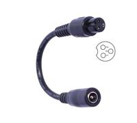 OAJABBGE Cable Extensor Adaptador 22AWG 5 5x2 1mm Línea DC5521 Convertir A Múltiples Enchufes para Electrónica Negro
