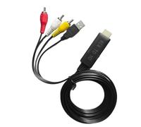 OAJABBGE Cable HDTV A 3RCA Macho A 3RCA Adaptador Convertidor De Componentes De Vídeo 1080P para Compuestas
