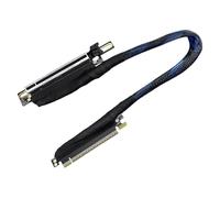 OAJABBGE Cable Trenzado De Extensión GPU del Lado Derecho PCIe 5.0 X16 270 Grados Extensión GPU Trenzado Que Ahorra Espacio Alto Ancho Banda 64GT/s Transferencia Rápida