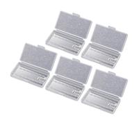 OAJABBGE Caja De Almacenamiento Batería 8 Ranuras 3A Soporte Compacto para Uso Doméstico Y Viaje con Almacenamiento Batería Oficina Diseño Claro