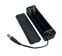 OAJABBGE Caja De Batería 8 Celdas 2A con Interruptores Alimentación Y Puerto DC5521 para Luces LED/Fuente Alimentación Dispositivos 12V para Luces LED