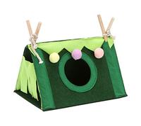 OAJABBGE Cama portátil para animales pequeños para la tienda de campaña creativa plegable conejillo de indias escondite tienda de campaña para mascotas escondite conejo hámster carpas verdes