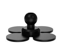 OAJABBGE Cámara De Acción Base Fija Adhesiva Flexible Cabeza Bola 17 Mm para Montaje En Motocicleta Instalación Soporte Teléfono Móvil Soporte Cámara Acción con Base Adhesiva Fuerte