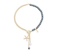OAJABBGE Collar De Estrellas Mar Con Cuentas Adorno Pulsera Joyería Ajustable Para Días Calurosos Accesorios Informales Ligeros Joyería Playa Ligera