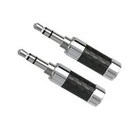 OAJABBGE Conectores Chapados En Rodio De 2 Uds. 3 5mm para Estudios Auditivos Y Grabación Hogar Conectores Cobre Chapados Rodio