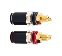 OAJABBGE Conectores Tipo Banana De Bocina Enchufes para Cableado Auditivo Estudio Y Entretenimiento En Hogar Conectores Altavoz Fácil Instalación