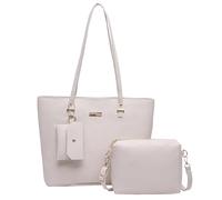 OAJABBGE Conjunto De 3 Uds Bolsos Para Mujer Bandoleras Piel Sintética Bolso Cruzado Y Cartera Calidad Con Informales