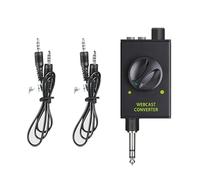 OAJABBGE Convertidor de tarjeta de sonido para PC para juegos y streaming de mezcladores de vídeo con función de grabación