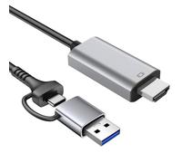 OAJABBGE Convertidores Digitales De Tarjeta Captura Vídeo USB + Dispositivo Grabación Tipo C A HDTV para PC Portátil Tarjeta Tipo C