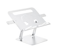 OAJABBGE Elevadores Portátiles para Ordenador Portátil Soporte De Aleación Aluminio Estante Lectura Multifuncional Apto para Tabletas Elevadores Portátiles Plateados 10 A 17 3 Pulgadas