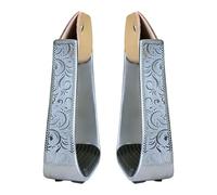 OAJABBGE Estribos para Montar A Caballo Cubrezapatos De Repuesto Aluminio Acolchado Occidental para Caballos Sillas Montar Ecuestres Regalo Aluminio Acolchado Occidental