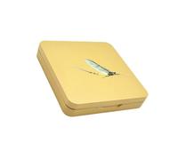 OAJABBGE Estuche De Metal para Planificador Anzuelos Pesca con Mosca Caja Impermeable con 16 Ranuras para Complementos Pesca Aire Libre Planificador Anzuelos Metal