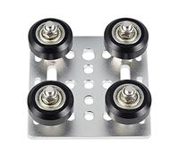 OAJABBGE Extrusora placa de apoyo trasero pórtico para y piezas de impresora 3D con rueda negra impresora 3D Accesorios