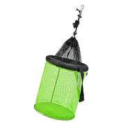 OAJABBGE Jaula De Almacenamiento Cebos Nailon para Mantener Cangrejos Pececillos Lixiviaciones Peces Vivos Cubo Portátil Cesta Pesca Flotante Cesta Plegable