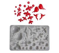 OAJABBGE Juego Creativo De Moldes Silicona para Pájaros Incluye Formas Palomas Aretes Resina Hechos A Mano Y Dijes Collares Molde Hacer Joyas con Palomas Y Pájaros