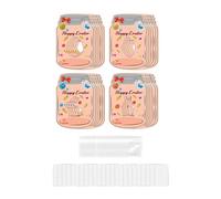 OAJABBGE Juego de tarjetas de felicitación de 24 piezas con cierre de 24 piezas para niños en el aula