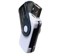 OAJABBGE Lector De Tarjetas 4 Ranuras Adaptador Memoria USB A TF/MS para Cámara Teléfono Ordenador Portátil Lector Tarjetas para Ordenador Portátil