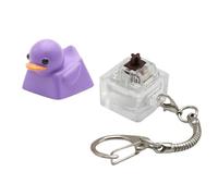 OAJABBGE Llavero De Pato Exprimidor Tamaño Bolsillo Llavero Sensorial para Aliviar Estrés Entusiastas La Informática Y Juguete Regalo Pato Exprimidor Resina