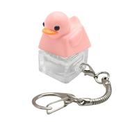 OAJABBGE Llavero De Pato Exprimidor Tamaño Bolsillo Llavero Sensorial para Aliviar Estrés Entusiastas La Informática Y Juguete Regalo Pato Exprimidor Resina