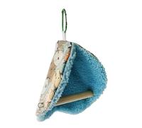 OAJABBGE Loros Cabañas Acogedas Invierno Pajarera Colgante Pájaro Tienda De Peluche Mascota Escondite Para Pequeñas Mascotas