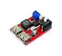 OAJABBGE Módulo Convertidor DCBuck De Doble Salida USB para Fuente Alimentación Estable 5V 3A En Uso Automotriz Y Solar 1 2 Uds. Carga USB