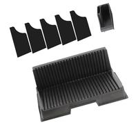 OAJABBGE Organizador De Plataforma para Impresora con Bandeja Herramientas Extraíble Y 5 Divisores Acrílicos para Almacenamiento Vertical Y Gestión Accesorios D Printing Desktop Organizer