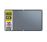 OAJABBGE Pantalla De Proyector con Marco Metal Diseño Plegable Y Definición Resistente A La Luz Amplios Ángulos Visión Sin Instalación Taladro Pantalla Proyector