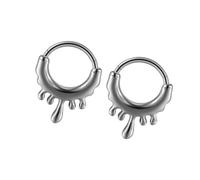 OAJABBGE Paquete De 2 Anillos Acero Inoxidable Para Tabique Nasal Joyería Piercing Cartílago Joyería Unisex Amantes