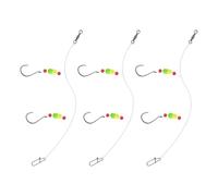 OAJABBGE Paquete De 3 Aparejos Pesca Compactos para Agua Salada Viajes Línea A Prueba Corrosión Clip Cambio Rápido Uso En Lagos Marinos Aparejos Pesca Dorada