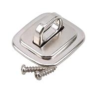 OAJABBGE Placa base de seguridad antirrobo, local de zinc, electropillado, cerradura de computadora brillante, fija, escritorio básico, accesorios de anclaje