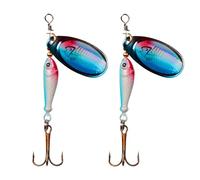 OAJABBGE Señuelos Giratorios De Metal Visibilidad Diseño Resistente A La Corrosión Y Opciones Multicolores para Pesca Mejorada Equipo Pesca Metal Giratorio