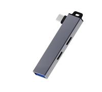 OAJABBGE Sleekly USB C Hubs Type Expansion Hubs with Hanging Hole Design For Easy Carrying and Wide Compatibility Capacity USB Docking Stations