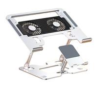 OAJABBGE Soporte De Refrigeración 2 En 1 De Acero Carbono para Teléfono Portátil Ergonómico Ajustable Plegable para Ordenador Portátil