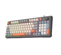 OAJABBGE Teclado Mecánico para Juegos 94 Teclas con Cable Retroiluminado LED De Oficina Tecla para Ordenador Portátil Ergonómico Cable