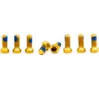 OAK Components Juego de Tornillos de titanio M4x9 para platos 8-bolt
