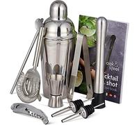 Oak & Steel - 10 Pcs Cocktail Set - Kit de Cocteleria 600ml - Set Regalo Original Bartender o Fanático de Bebidas
