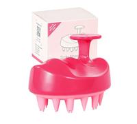 Oak & Tea Cepillo de masaje de silicona para cuero cabelludo, suave masaje de cabeza, exfoliante del cuero cabelludo contra la caspa, estimula el crecimiento del cabello, para cabello húmedo y seco y
