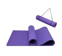 Oak & Tea Tapete de Yoga Grueso y Antideslizante Para, Esterillas de Ejercicio Para Gimnasio En Casa Con Correa de Transporte, Tpe EcolóGico Para Yoga, MeditacióN, Pilates, 183 * 61 * 0,6 Cm