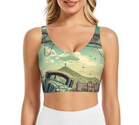 Oak Tree Under the Sunshine - Brasier deportivo para mujer, de alto apoyo, cómodo y elegante para todos tus entrenamientos, Desierto del Fin del Mundo 7, XXL