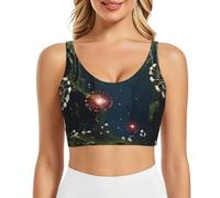 Oak Tree Under the Sunshine - Brasier deportivo para mujer, de alto apoyo, cómodo y elegante para todos tus entrenamientos, Fairy Circle, diente de león 6, 3XL
